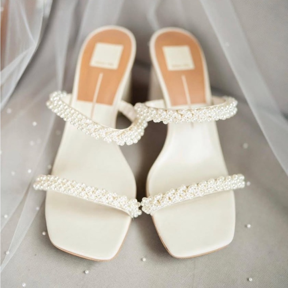 Dolce Vita Noel Vanilla Pearl Heels